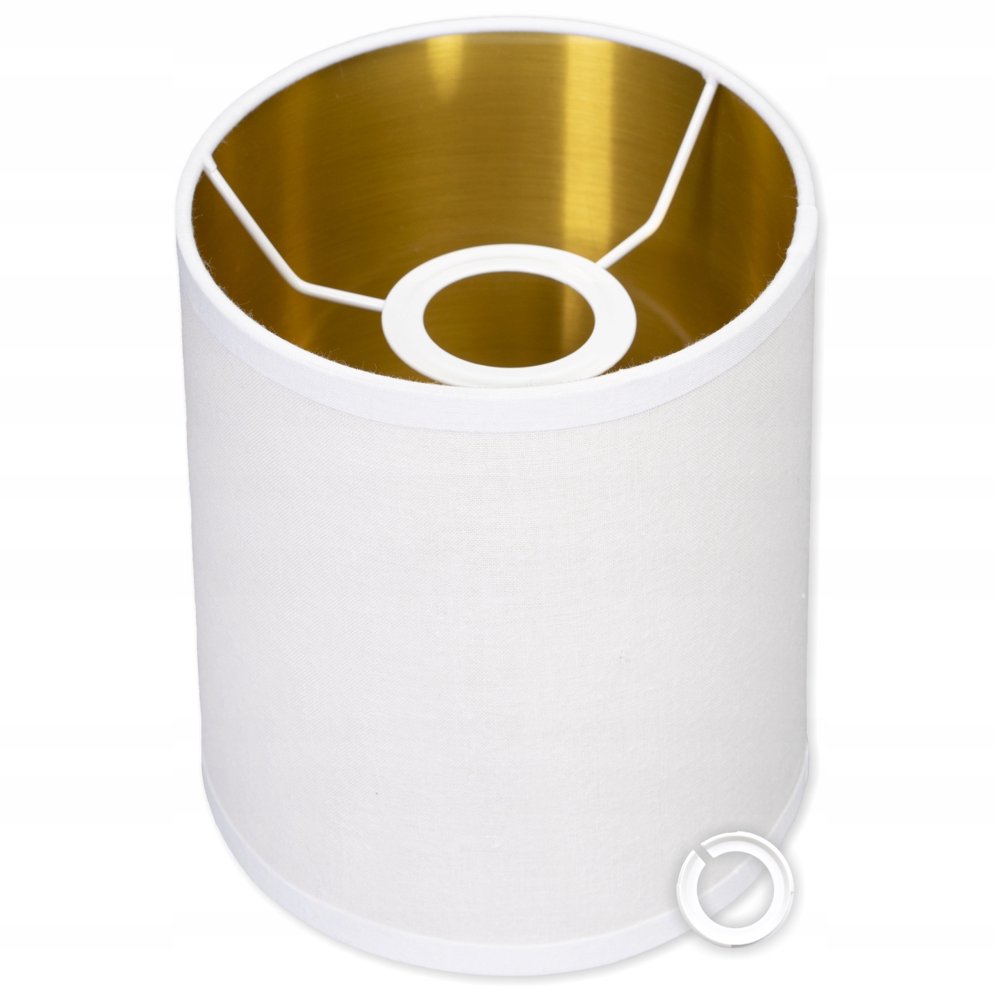 Stínidlo Válec 20/25 cm Bílé Zlaté Polský výrobek