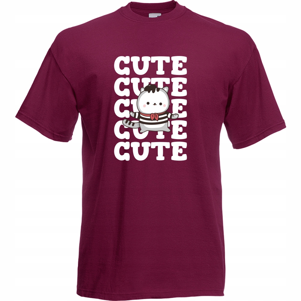

Koszulka cute kot kotek kociara S burgund