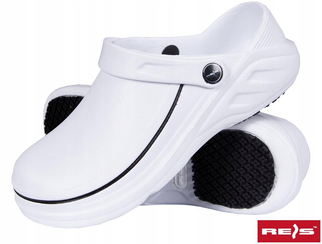 KlapkiKROKSY Lekkieogrodowe antypoślizgowe unisex obuwiezawodowe BCDON40-41