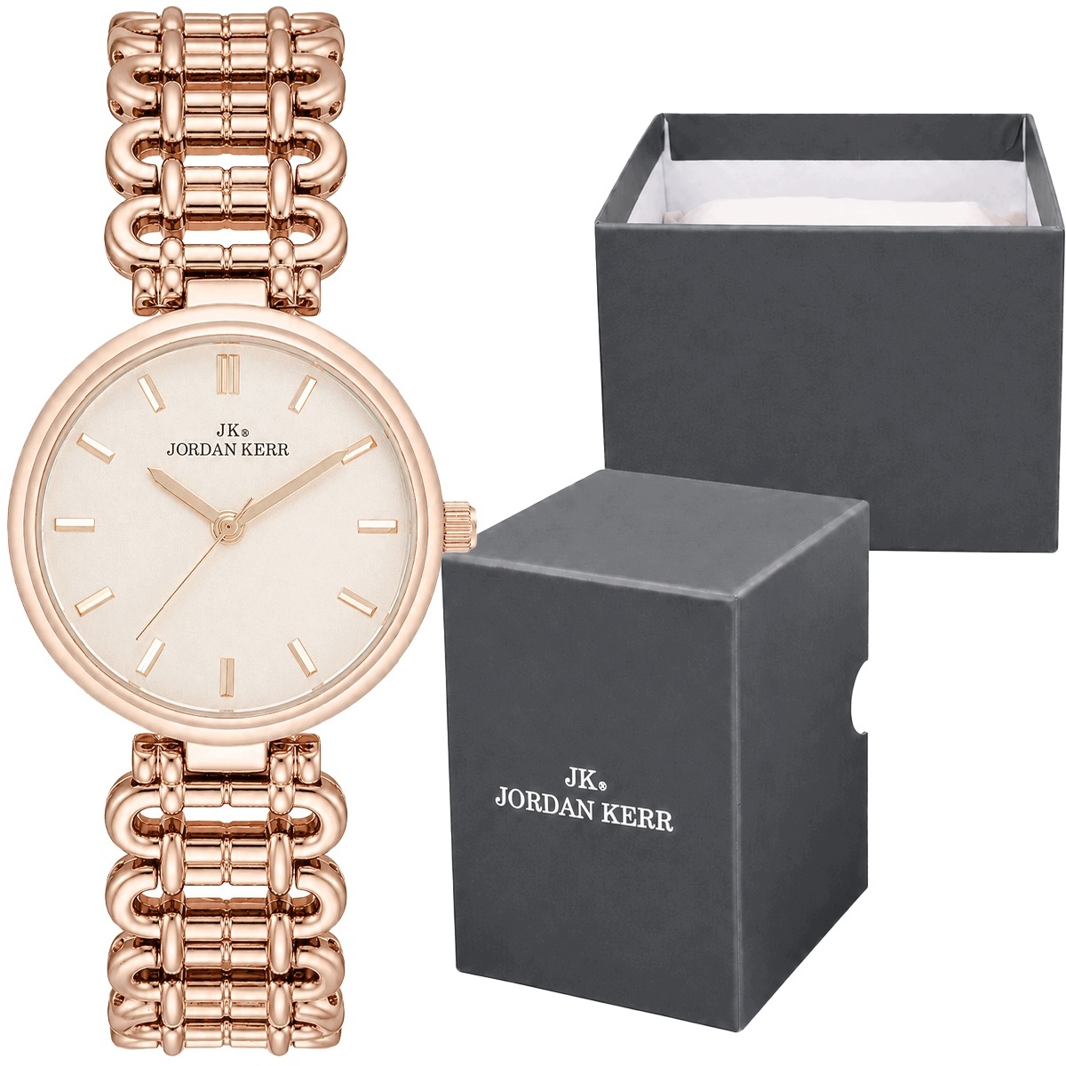 Dámské bižuterní hodinky Jordan Kerr M5001-03 růžové zlato