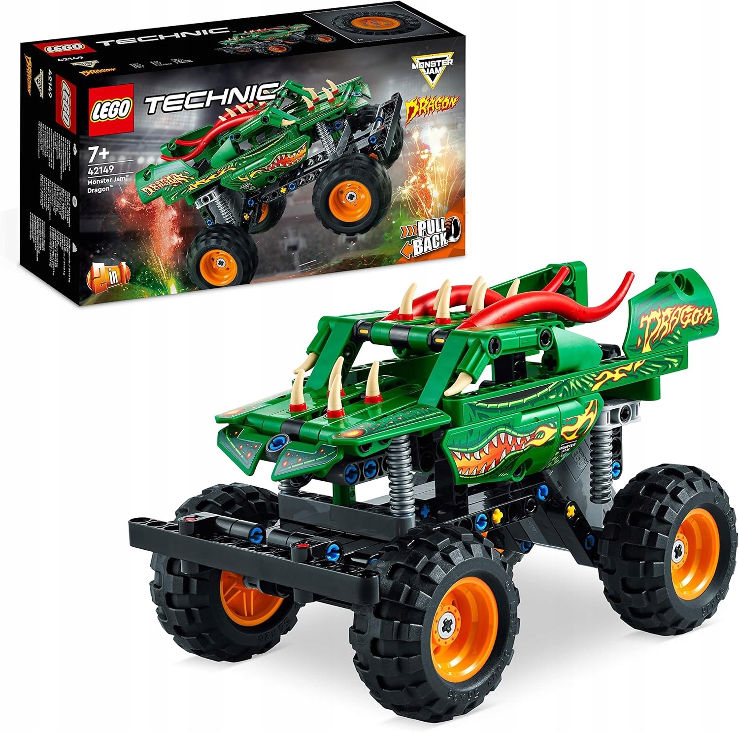 Lego 42149 Technic Monster Han Drak Pro Děti 2V1 S Pohonem