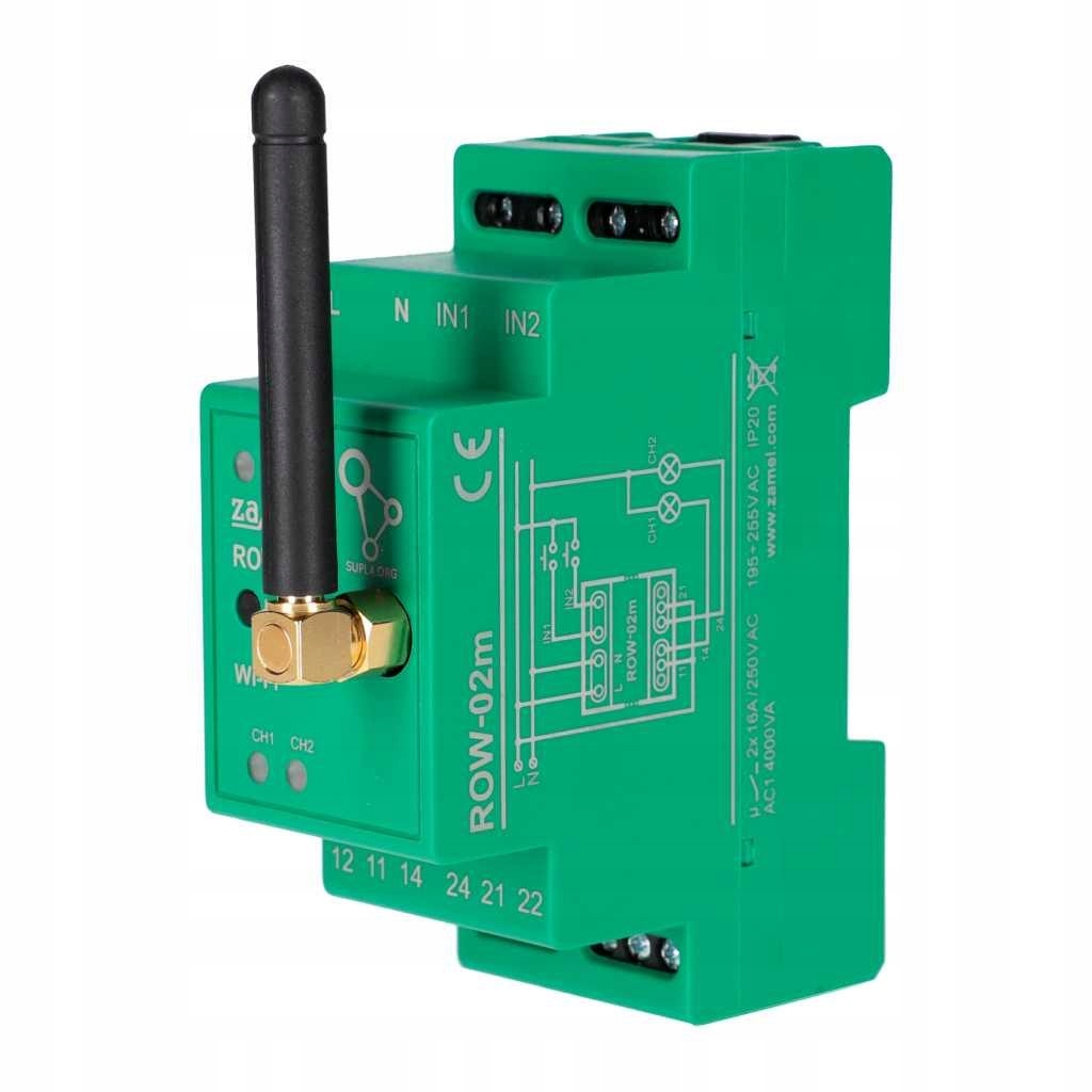 Supla – modulárny 2-kanálový prijímač Wi-Fi ROW-02M