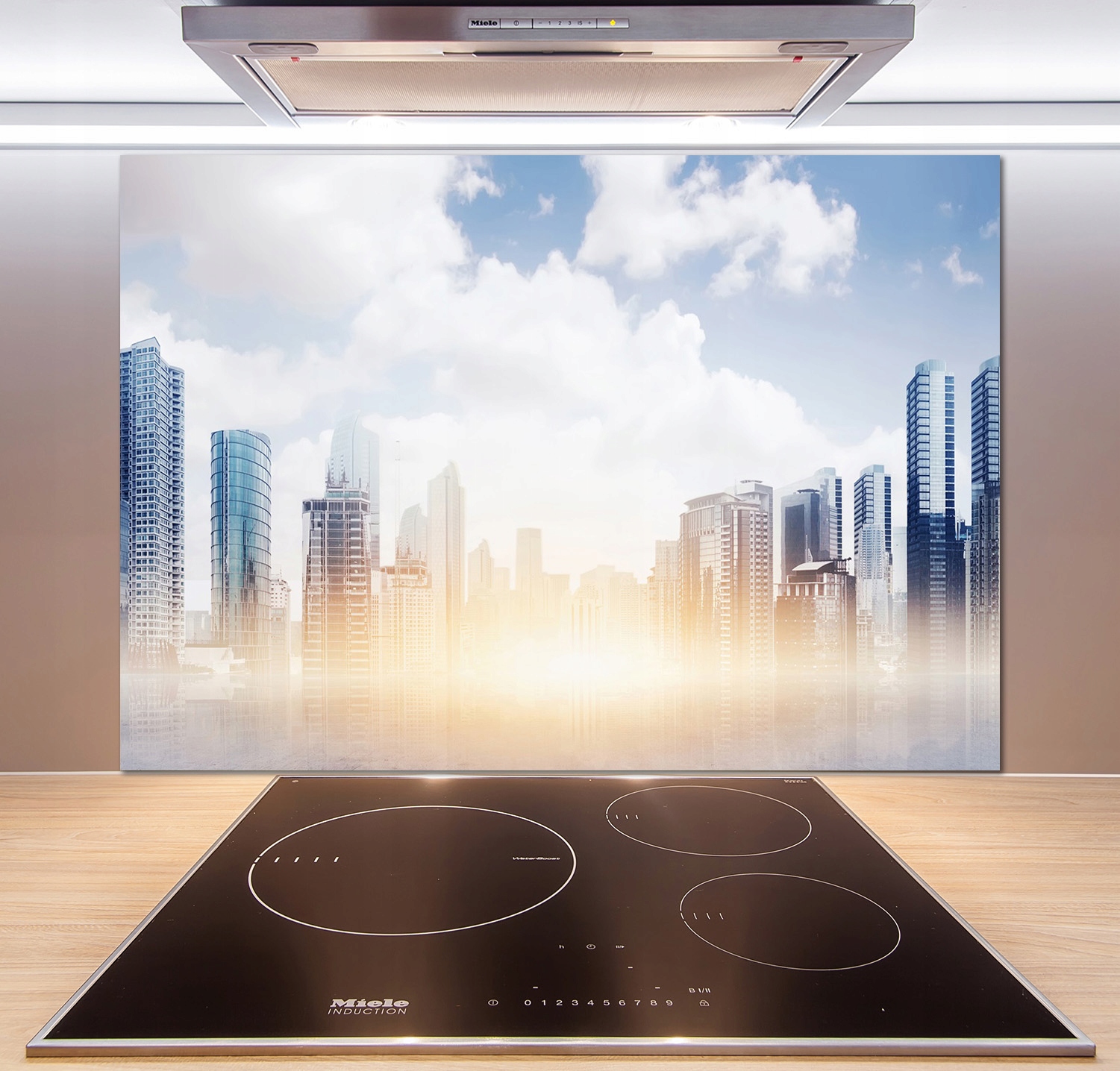 

Panel do kuchni Drapacze chmur 100x70 cm + Klej