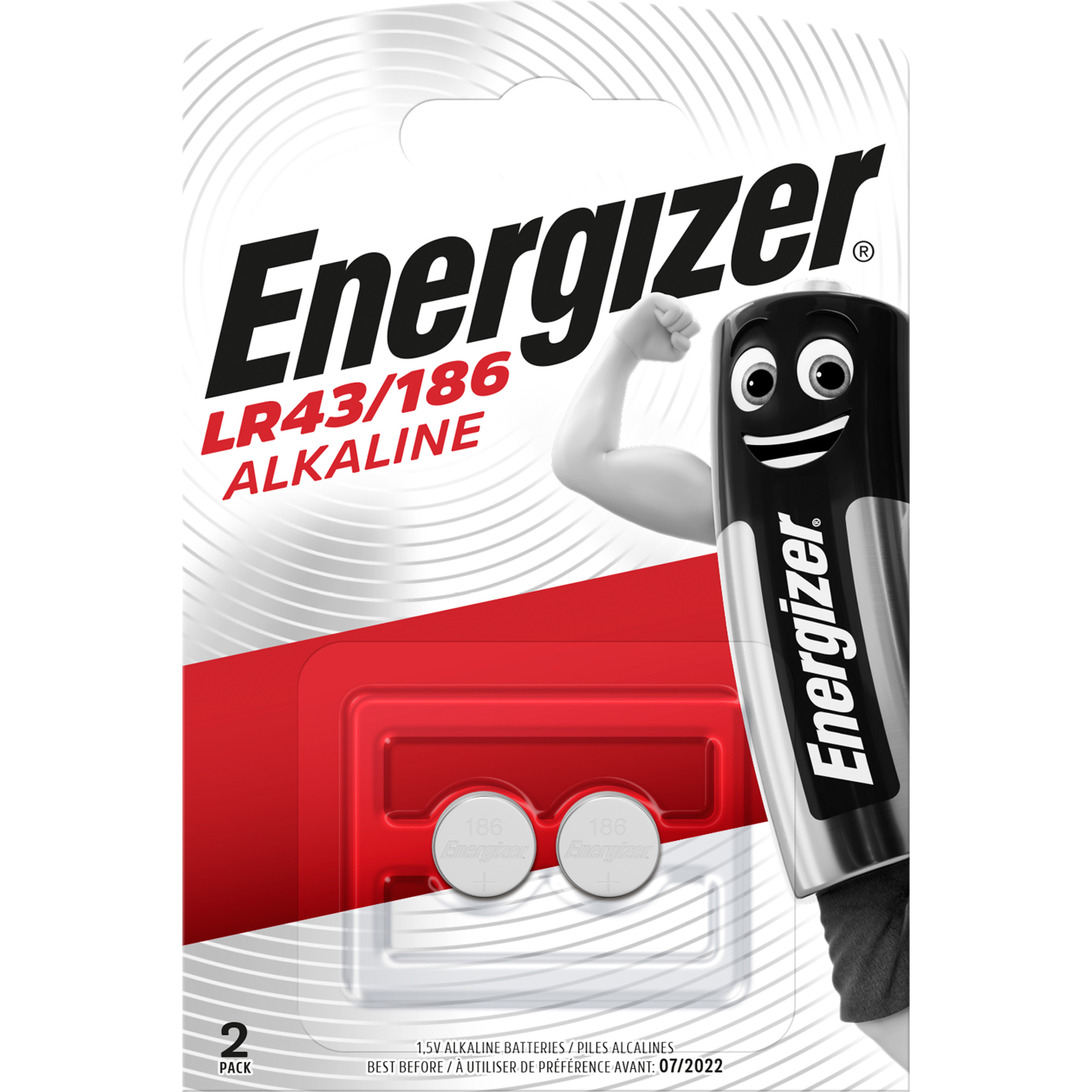 

2x Bateria Energizer 186 LR43 L1142 V12GA RW84