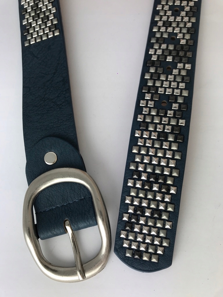 PASEK DAMSKI DO SPODNI GRANATOWY ĆWIEKI szer.3,5 Marka JN Plus Paris