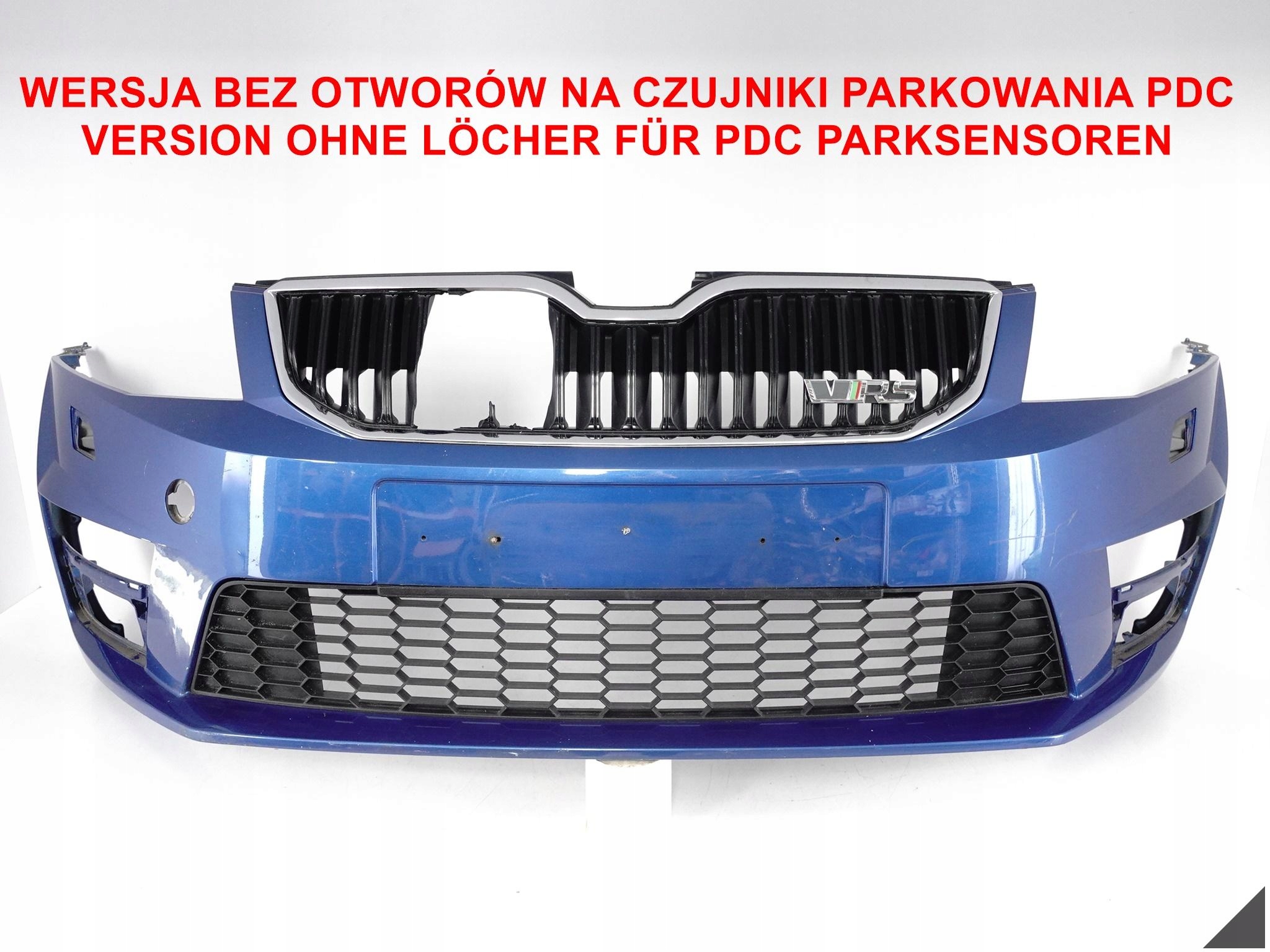 SKODA OCTAVIA 3 III RS VRS 5E0 12-16 bumper + grid + CHROM front