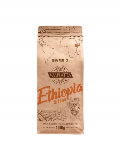 Káva Zrnková Vaspiatta Natural Ethiopia 1 kg