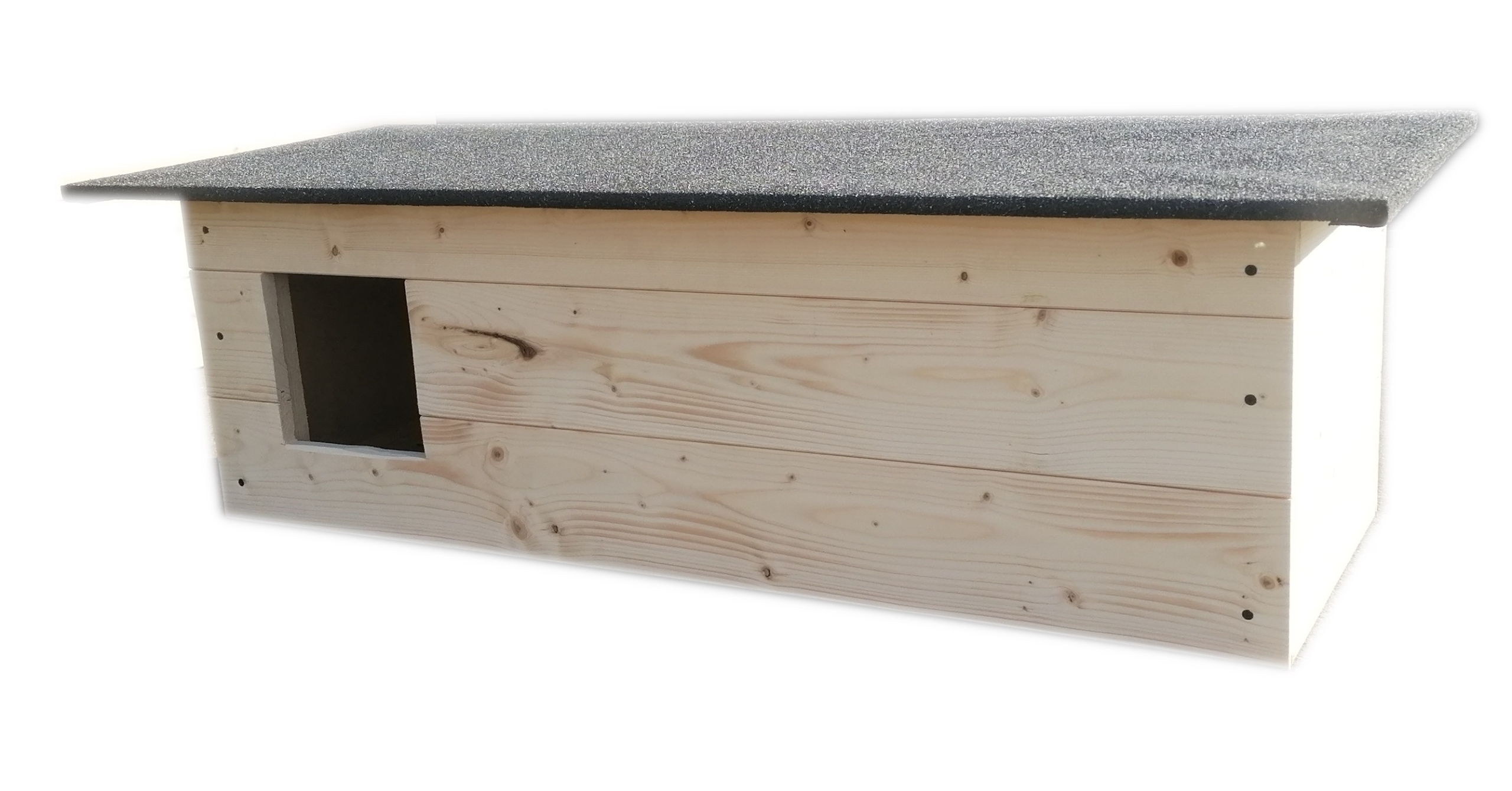 Buda budka dla kotów kota z przedsionkiem, domek dla kota kotów