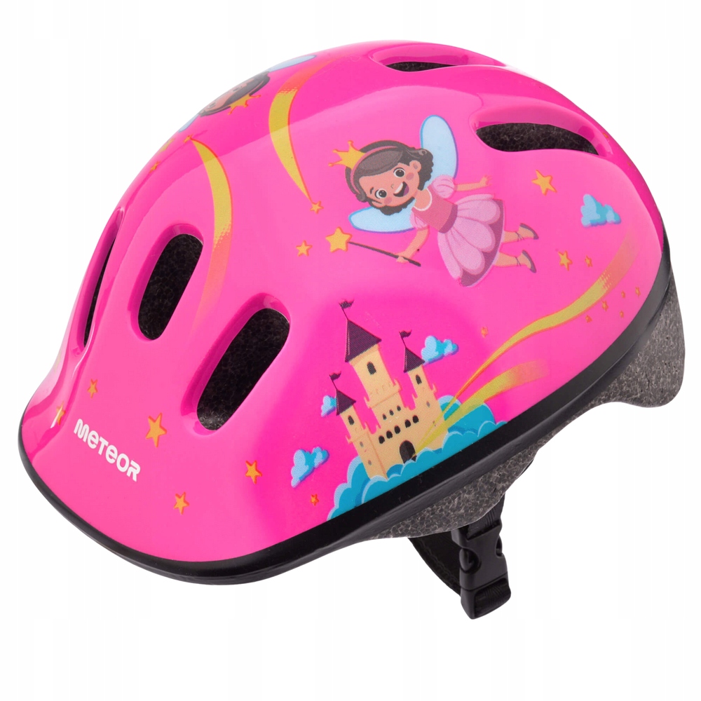 Kask Rowerowy Regulowany Dziecięcy Dla Dzieci Meteor MV6-2 S 48-52 Fairy