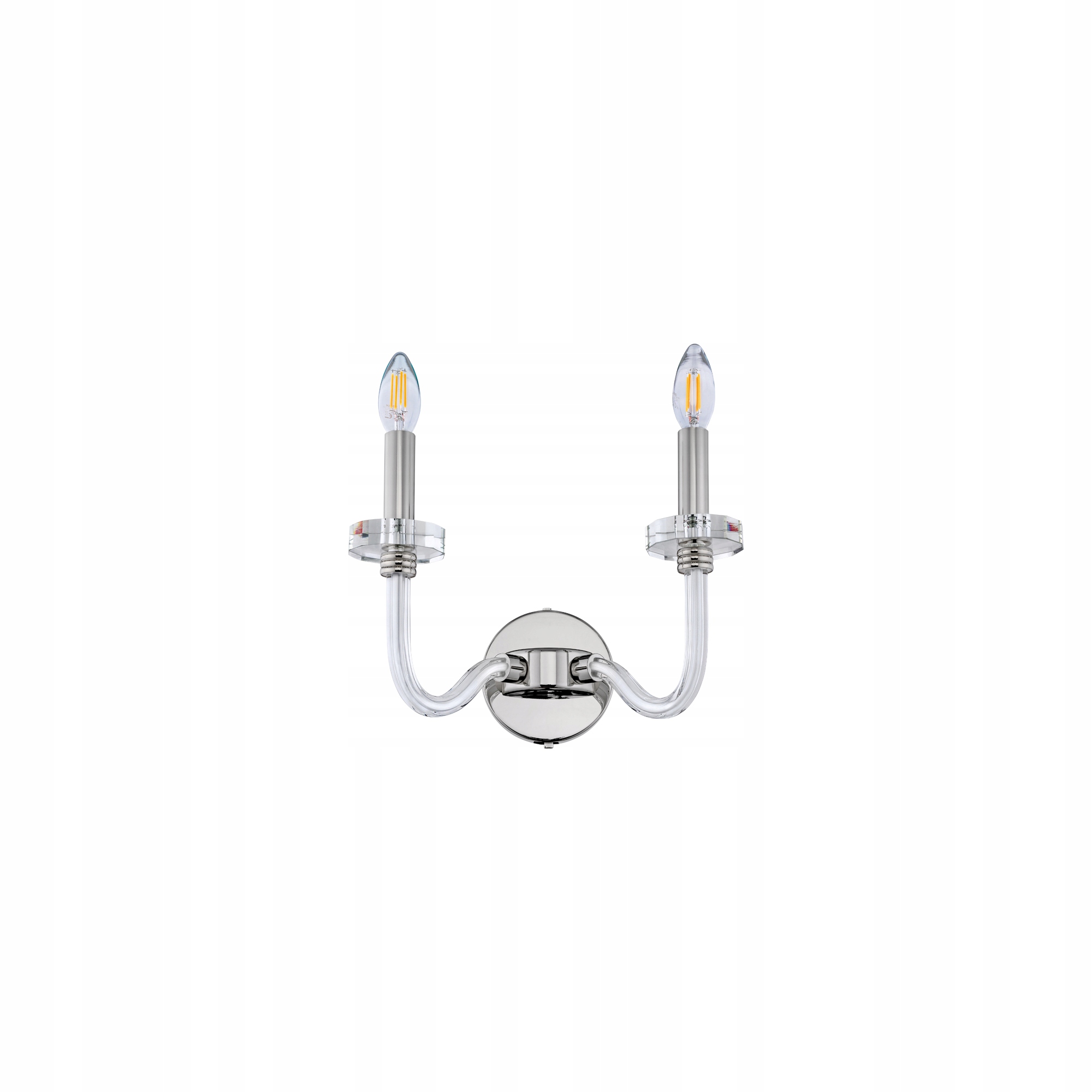 Nástěnná lampa Nowodvorski Hampton 2xE14 chrom obývací pokoj 24 cm loftová