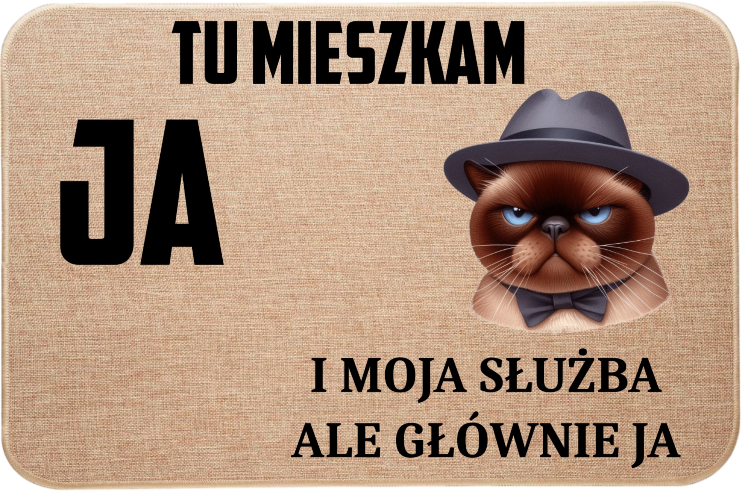 Ľanová Rohožka S Mačkou, Tu Bývam Ja A Moja Služba, Ale Hlavne Ja 6