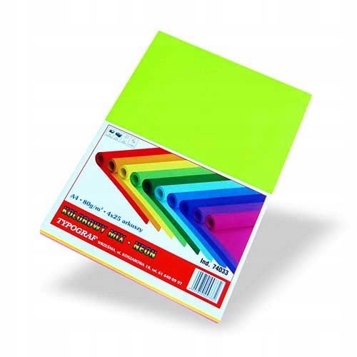 

Papier Xero A4/80G MIX Neon