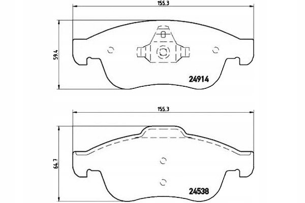 Brembo Brzdové Destičky Renault Megane 08- Asistent řidiče #28