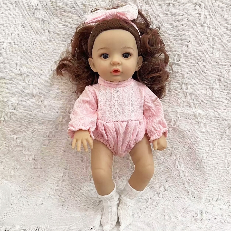 Lalka Bobas z Akcesoriami Dzidziuś Długie Włosy Prezent Dla Dziewczynki Elementy zestawu Lalka, ubranko