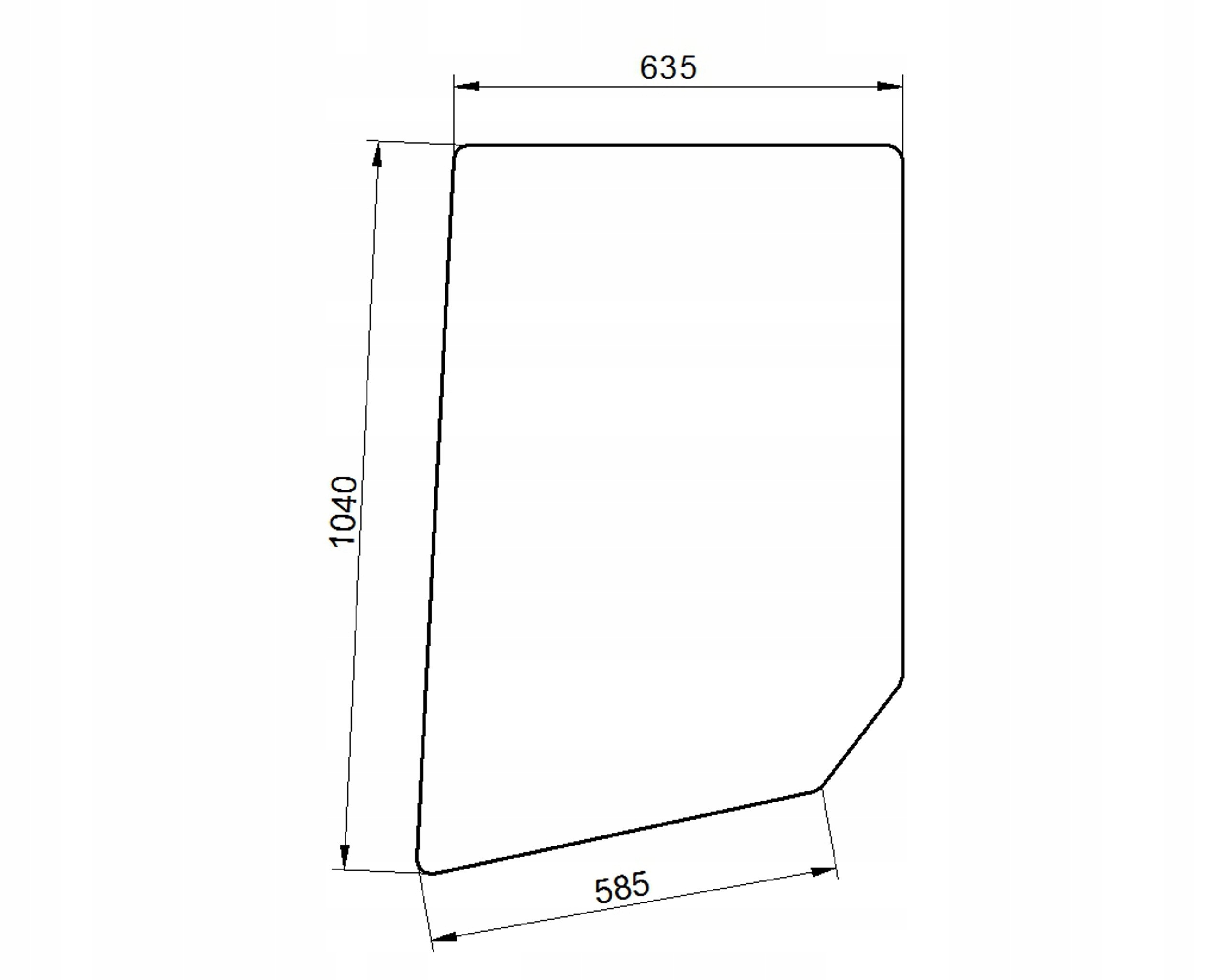 sklo Valmet série 505-905 dveří