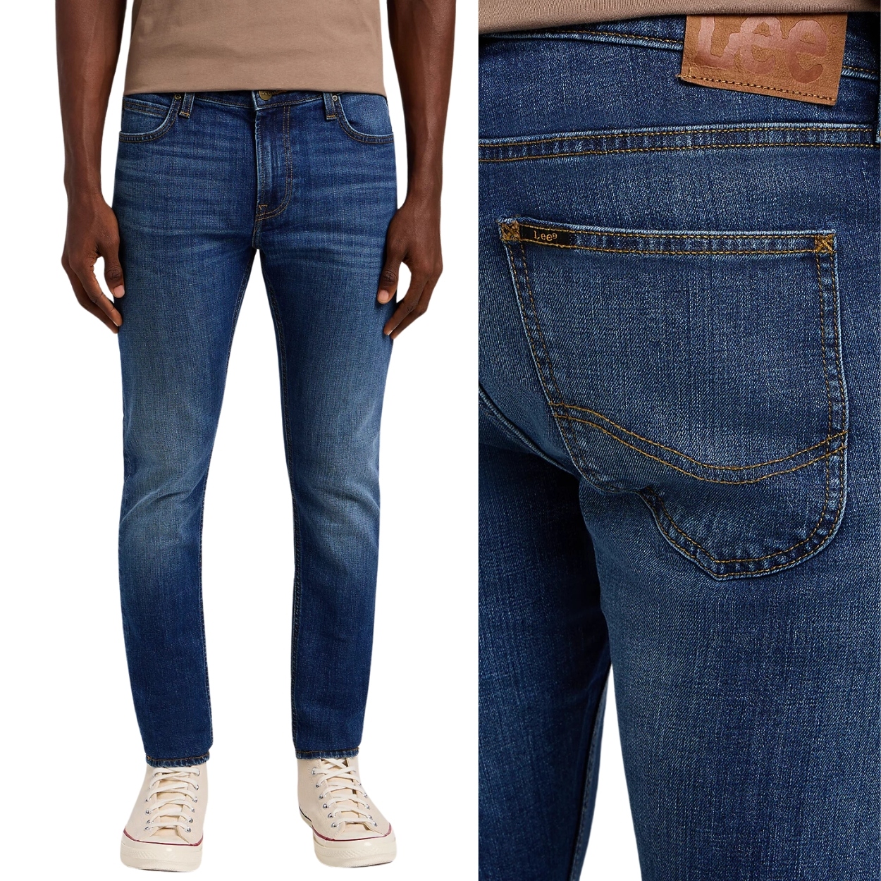 Lee Malone skinny Vacation Home DžINS tmavé džínové kalhoty s trubičkami W27 L30