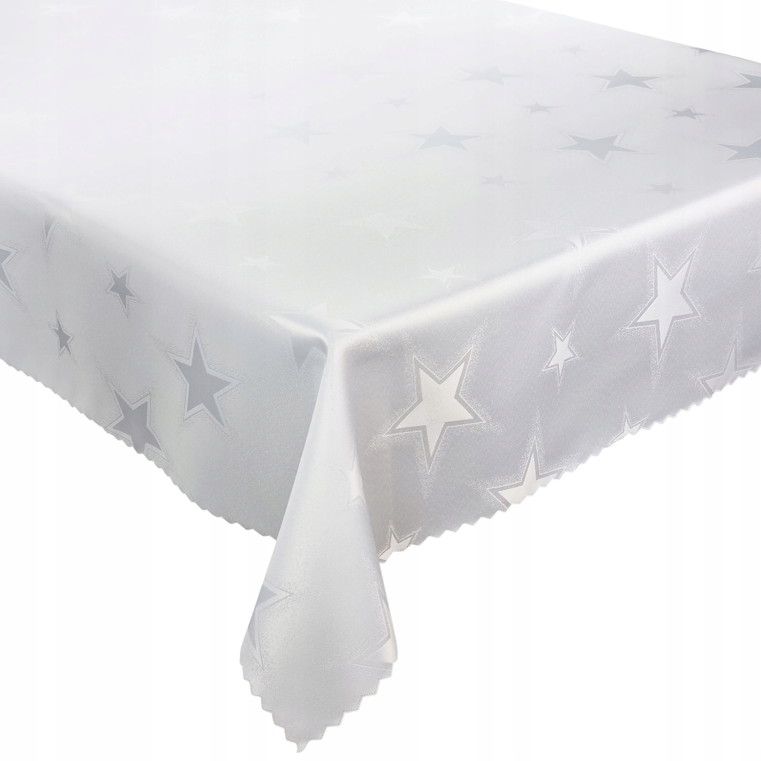 

Obrus Plamoodporny Święta Gwiazdy Biały 110x160 cm