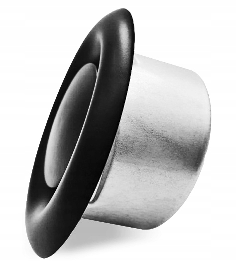 ANEMOSTAT WYWIEWNY 250 mm CZARNY METALOWY Z RAMKĄ I USZCZELKĄ WYGŁUSZAJĄCĄ EAN (GTIN) 5905261043122