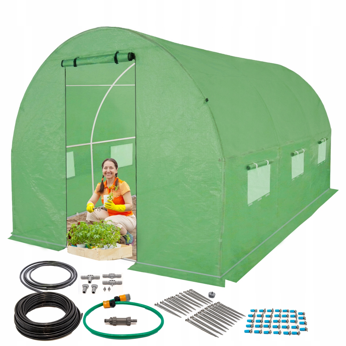 

Tunel Foliowy 2x3,5m 34 Pkt System Nawadniania