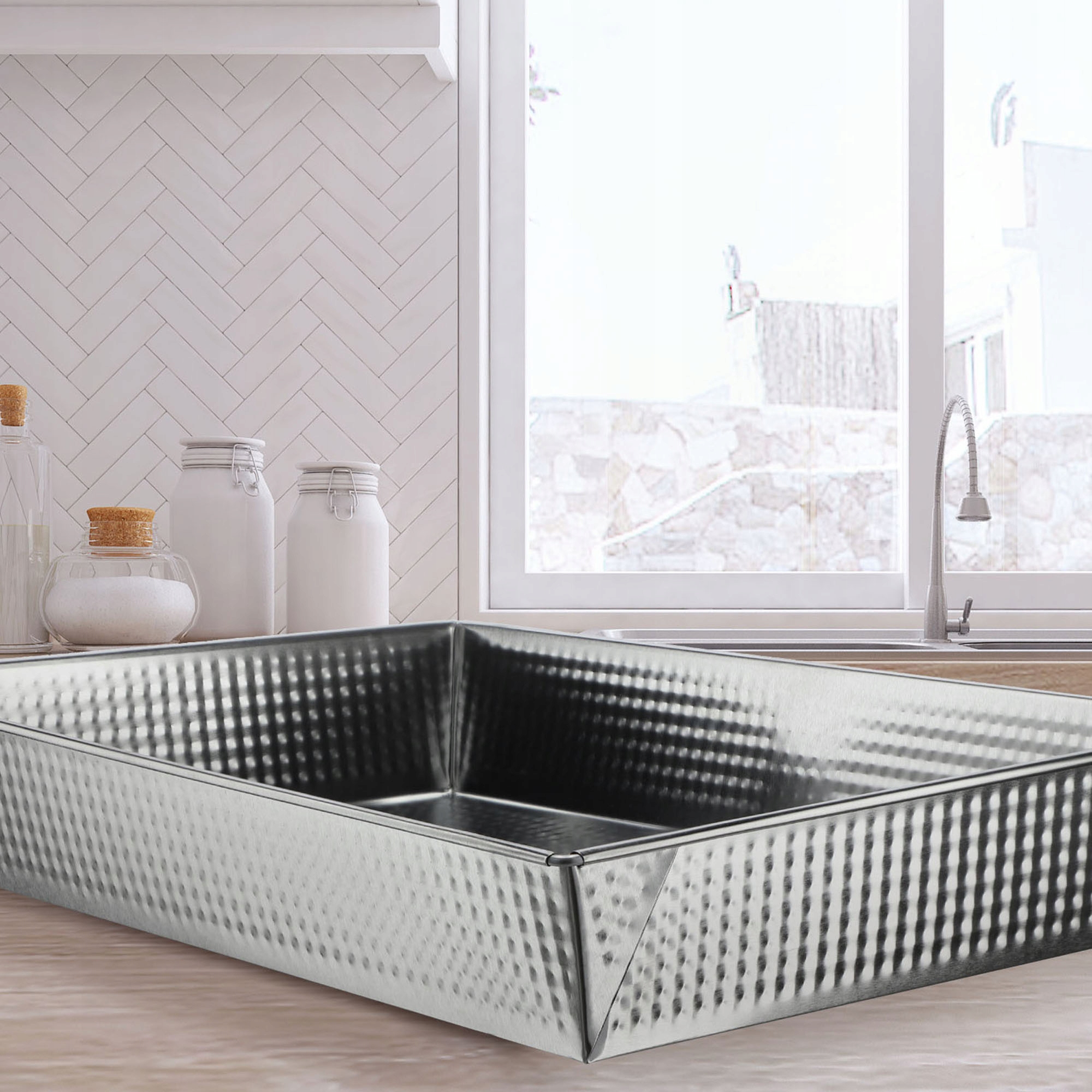 FORMA BLACHA DO PIECZENIA CIASTA BLASZKA BLACHY ZESTAW XXL 3szt Długość 40 cm