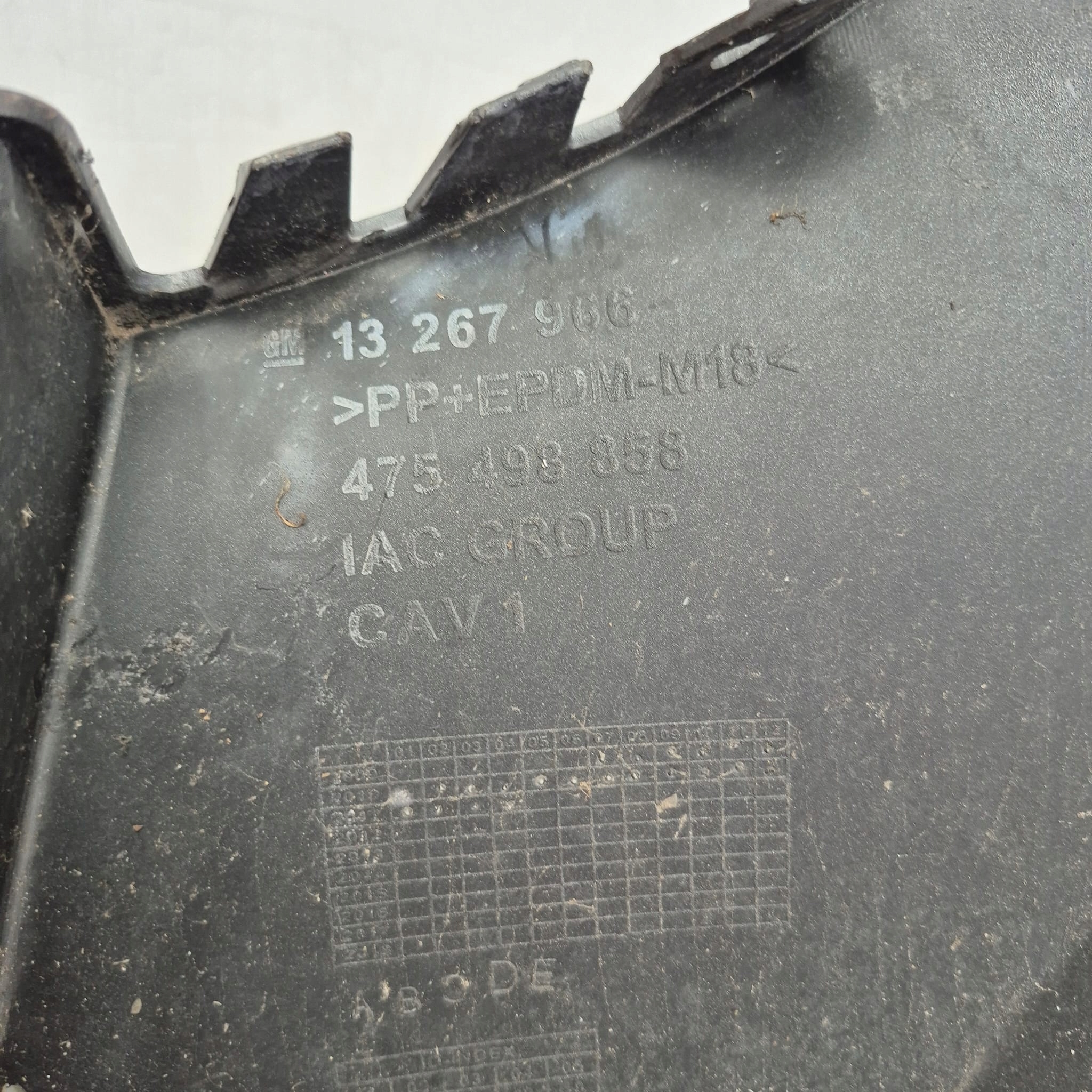 OPEL MERIVA B 10-17 bumper rear part rear 4XPDC