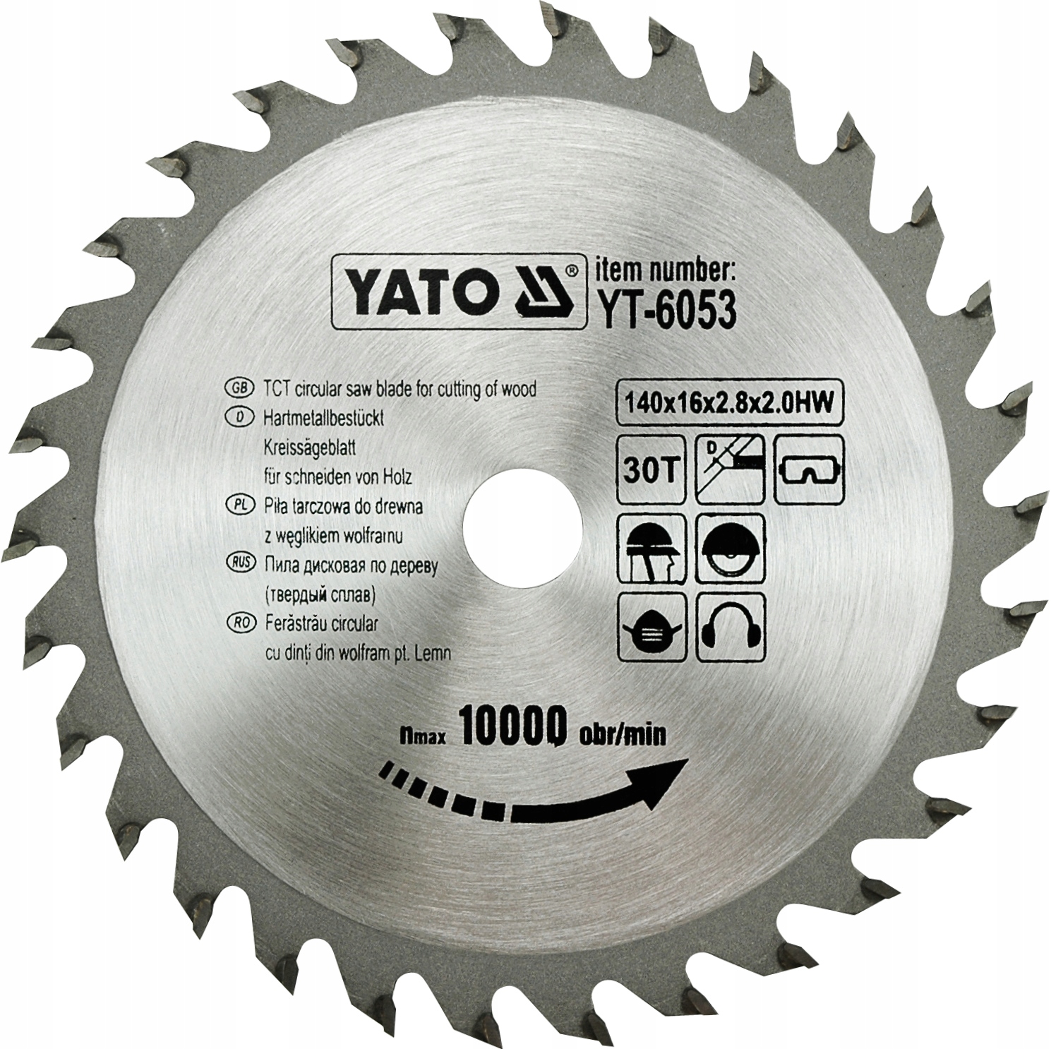 

Tarcza Widiowa Do Drewna 140x16mm 30 Zębów Yato
