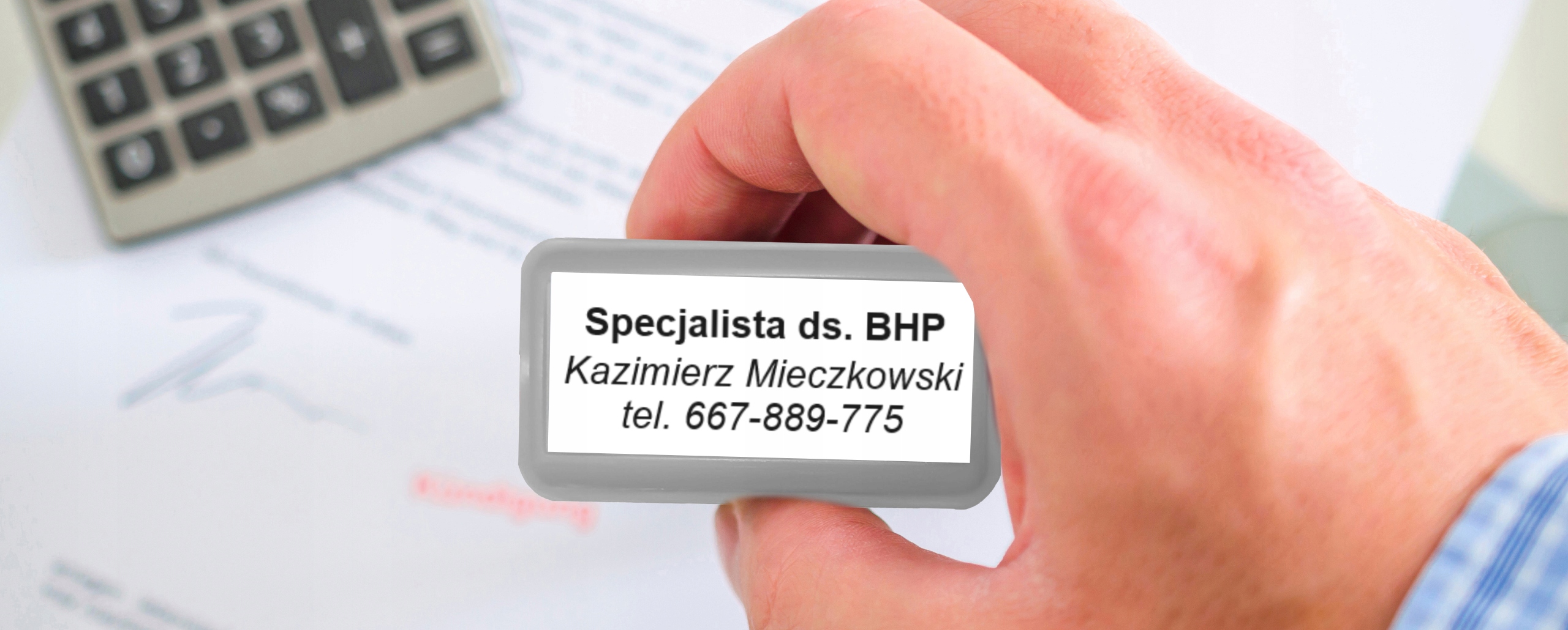 PIECZĄTKA WAGRAF B2s DO 4 LINII FIRMOWA IMIENNA BIUROWA PROJEKT + GUMKA Kolor dominujący szary