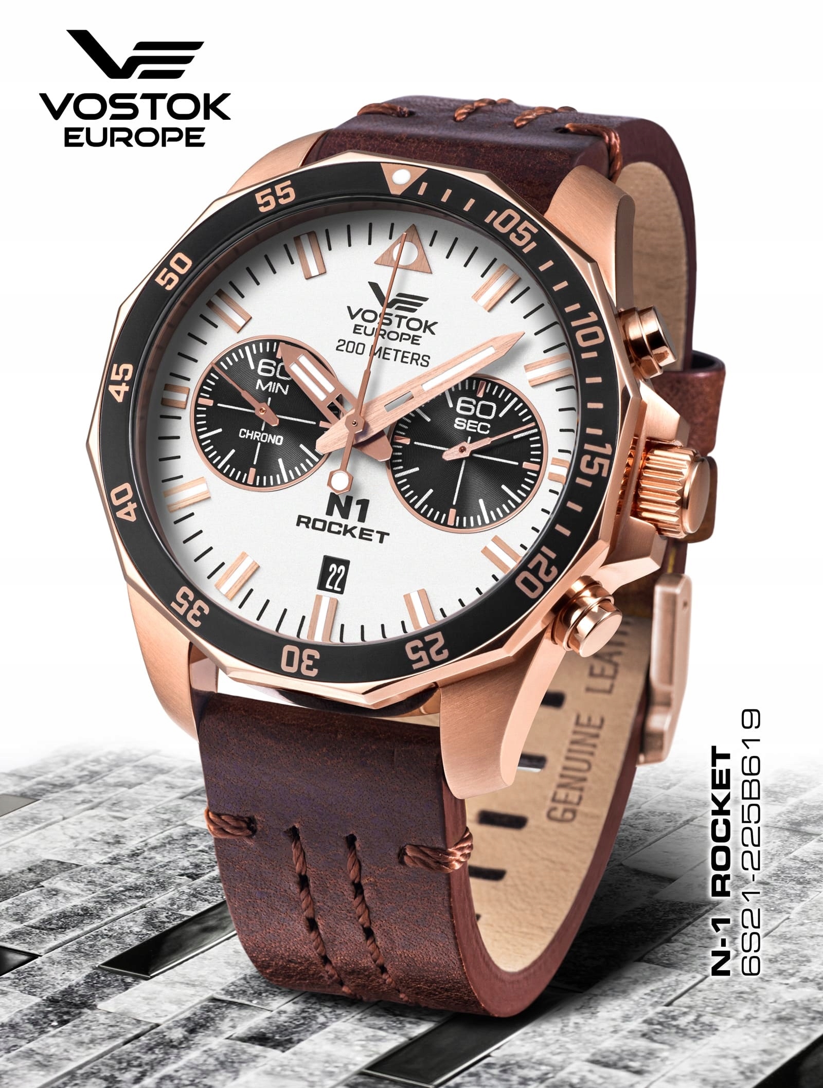 Hodinky Vostok Europe Rocket N1 Chronograph Quarz 6S21-225B619