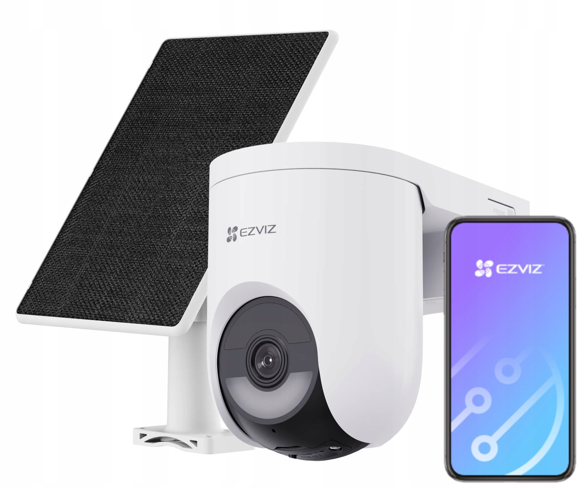 Kamera Ezviz HB8 Lite 2K+ 4MP 4G WiFi IP65 Aov Ai zewnętrzna +panel solarny