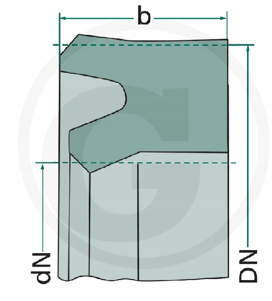 Uszczelniacz tłoczyska 53x63x7 mm Kod producenta 470053X063X07