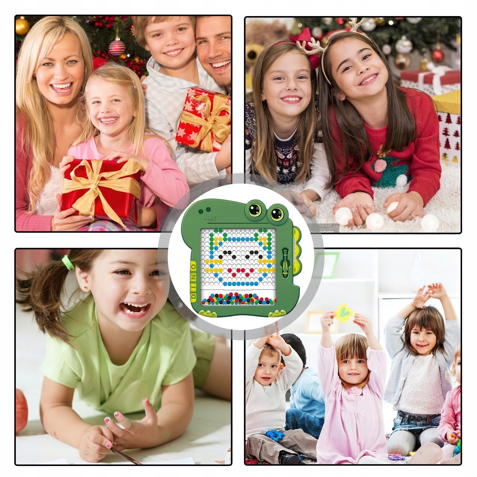 DUŻA TABLICA MAGNETYCZNA MAGPAD PASTYLKI KRĄŻKI MONTESSORI MOZAIKOWA XXXL Głębokość produktu 37.35 cm