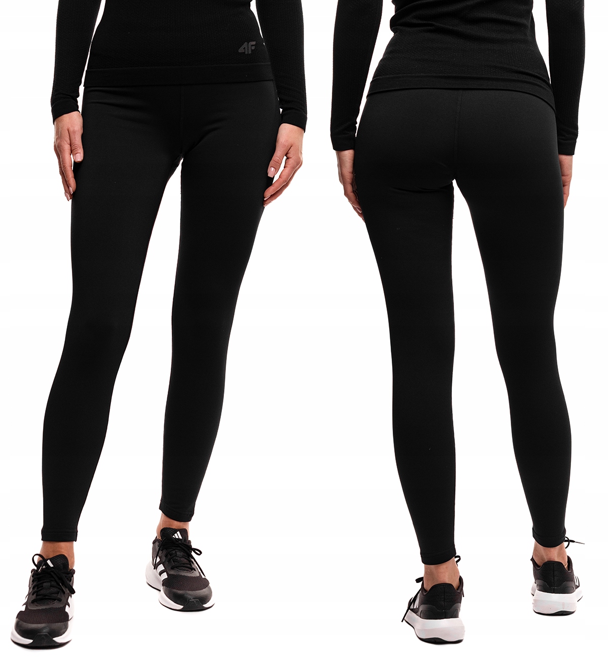 Spodnie Damskie 4F Termoaktywne Ocieplane Softshell Termiczne Czarne roz. S