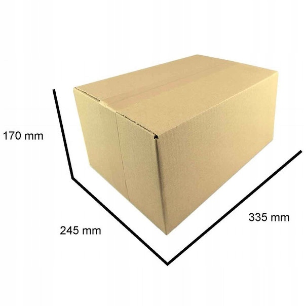 KARTON klapowy 330x240x160 KK60 regulowany - 25szt Marka heykapak