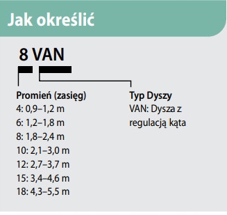 Dysza Rain Bird - 10 VAN z regulacją - 2,1 - 3,1 m - 1804 - PROS-04 Marka Rain-Bird