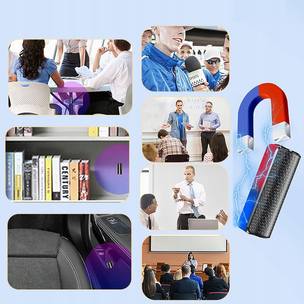 CYFROWY DYKTAFON PROFESJONALNY 32GB Z SŁUCHAWKI Marka Inna