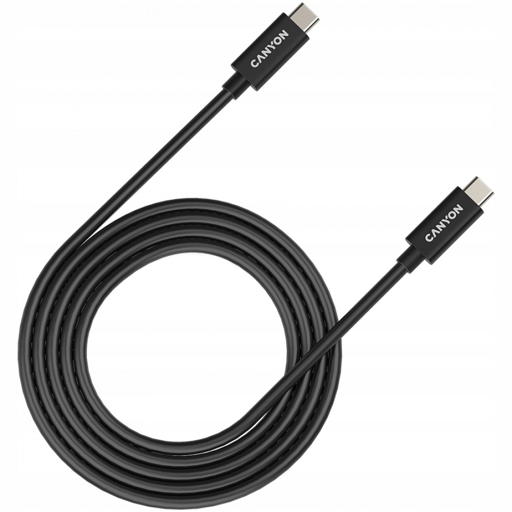 Kabel Usb-c do Usb-c 240W 20Gbps 4K 2m Canyon UC-42 czarny