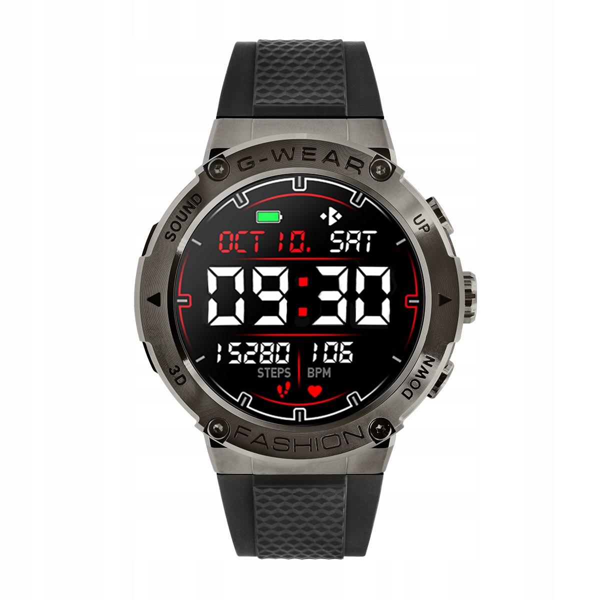 Smartwatch G-Wear system iOS Adrioid Watchmark Kształt koperty okrągła