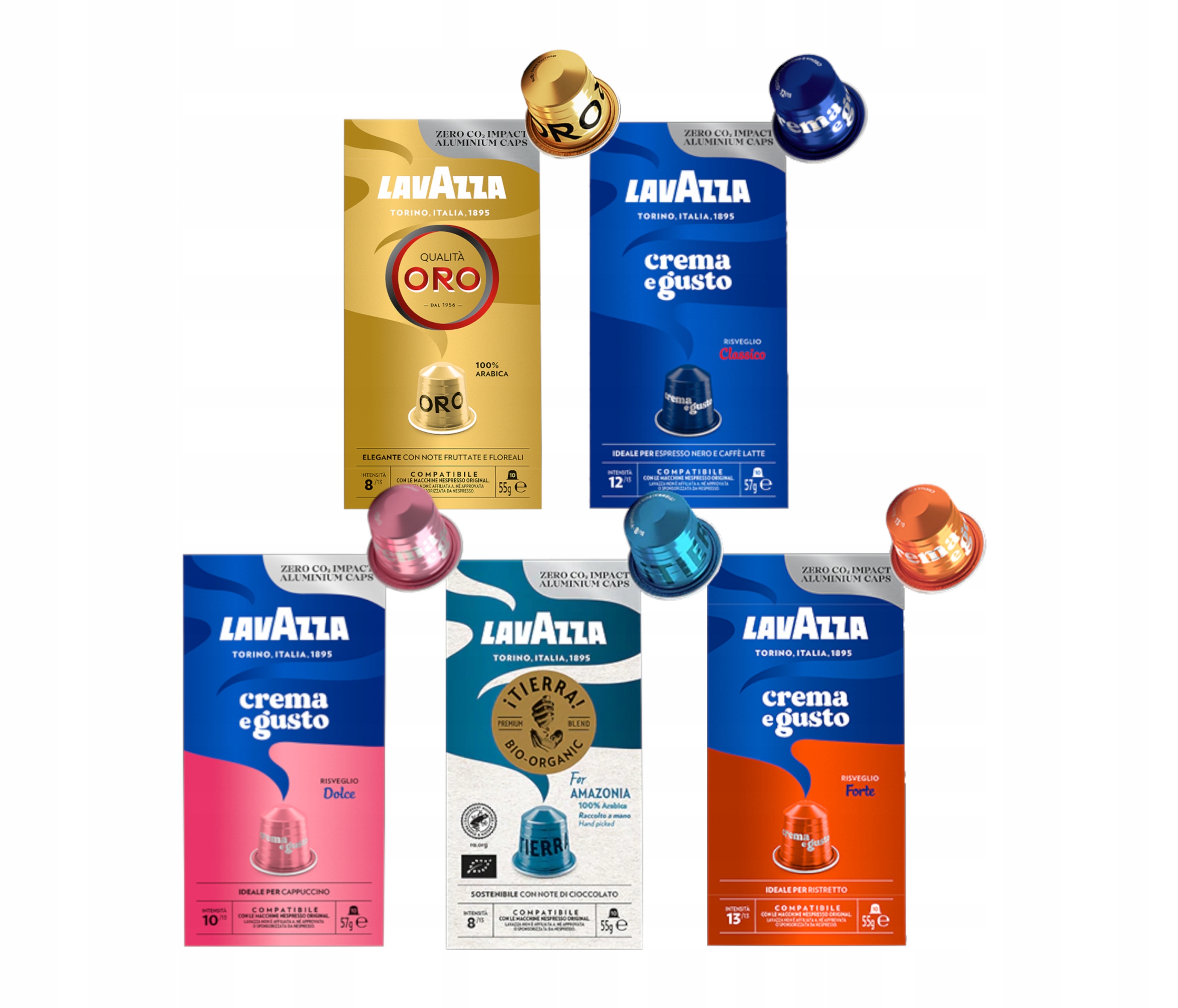 Kávové kapsle Lavazza Espresso kompatibilní s Nespresso Mix 50 ks