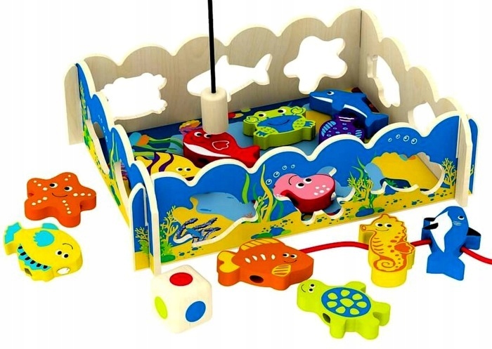 

Smily Play Gra łowienie rybek 3w1 drewniane wędka