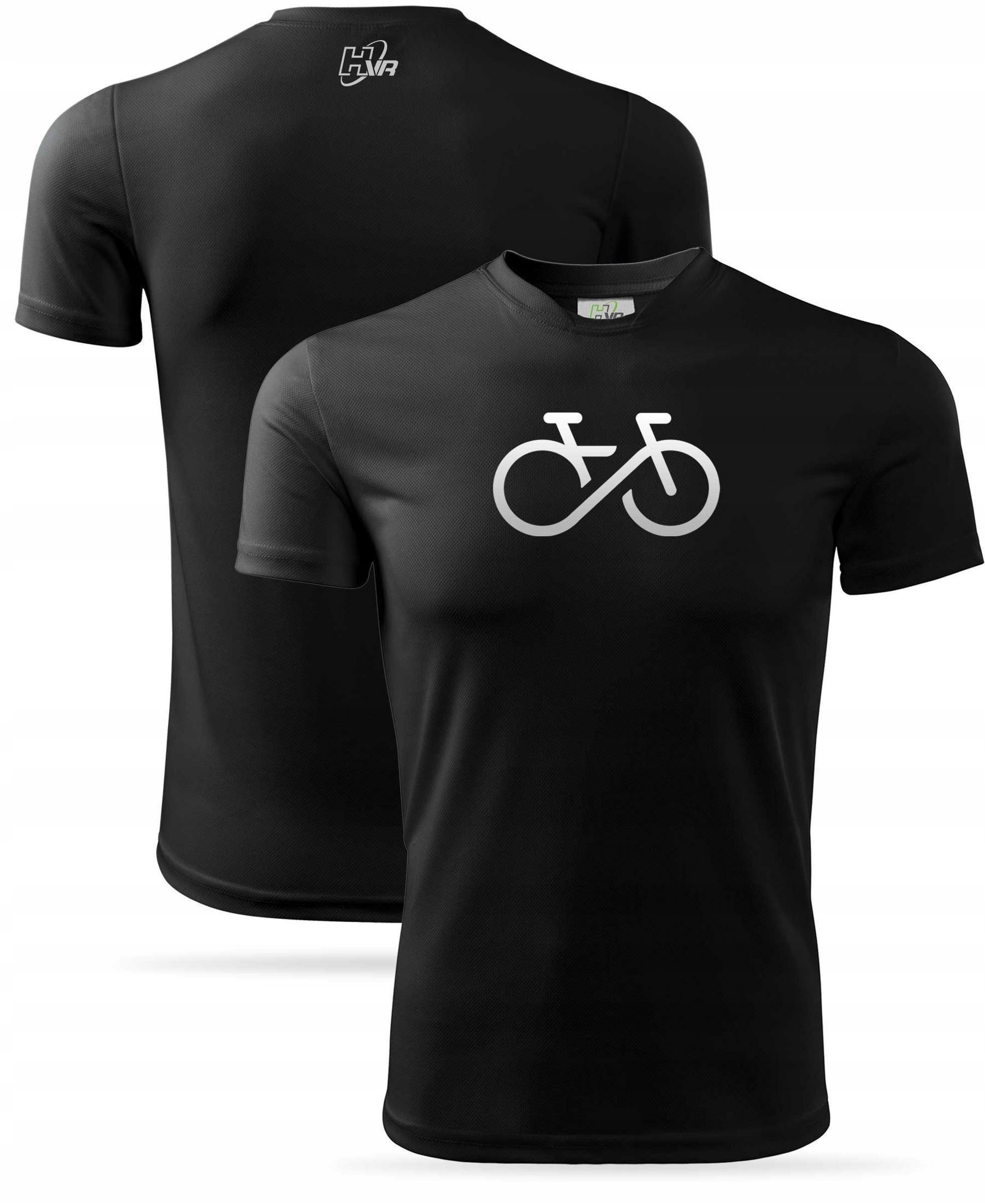 Szybkoschnący T-shirt HVR nadruk odblaskowy ROWER Kod producenta HVR Termoaktywna