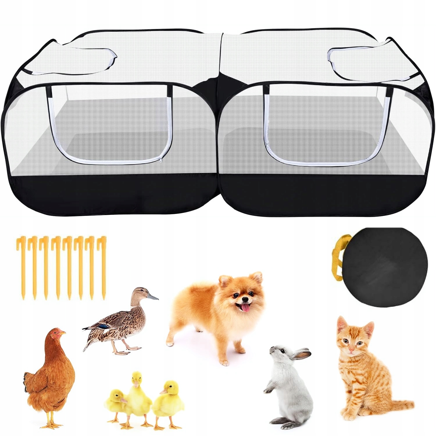 Levně Skládací Kotec Pro Psa Kočku Králíka Štěňat Pelíšek Do Domácnosti