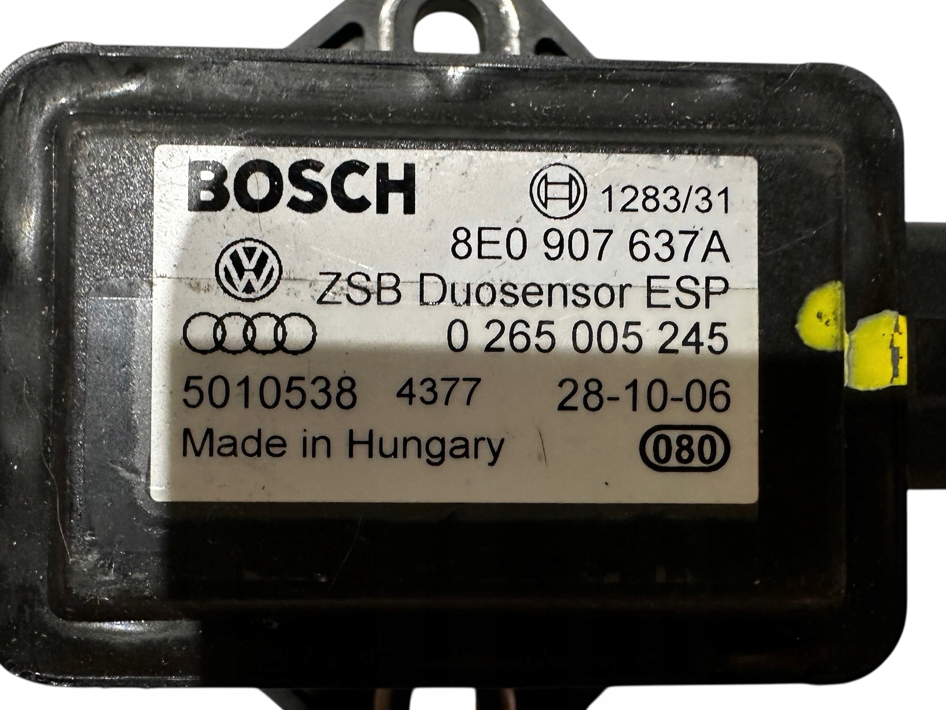AUDI VW BOSCH Sensor ESP duosensor przyspieszenia 8E0907637A