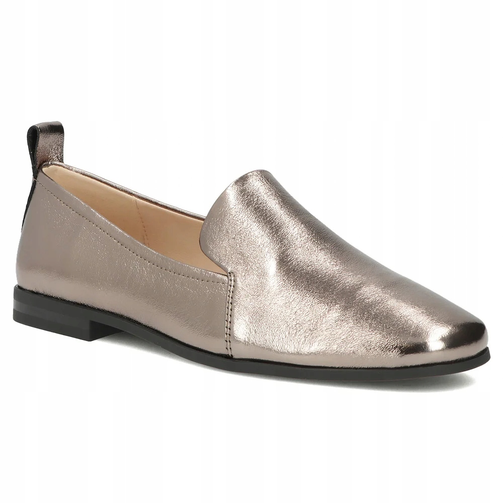 Buty damskie skórzane półbuty Filippo wsuwane płaskie r.39