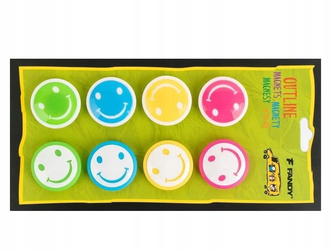Magnesy Outline smile 8szt Fandy