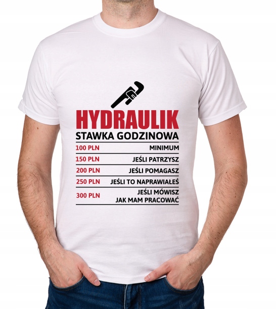 

koszulka Hydraulik stawka godzinowa instalator