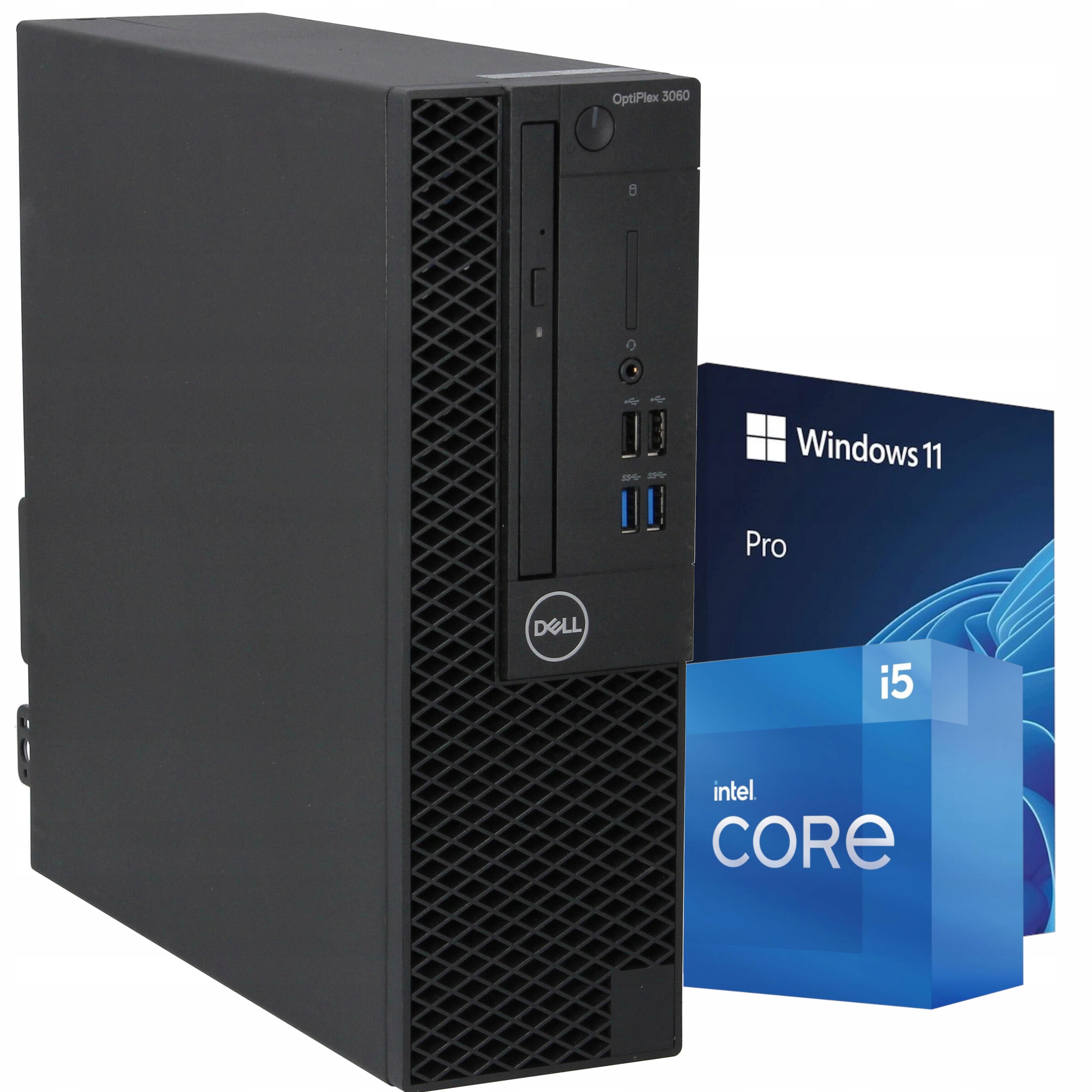 Kompaktowy DELL 3060 SFF Core i5-8500 4.10Ghz 8 GB 1TB SSD Win11Pro biurowy