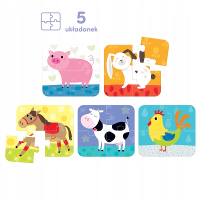 Układam Zwierzątka. CzuCzu. Bright Junior Media Wiek dziecka 2 lata +