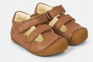 Bundgaard sandałki dziecięce Barefoot Petit Summer BG202257 2115 Cognac 21