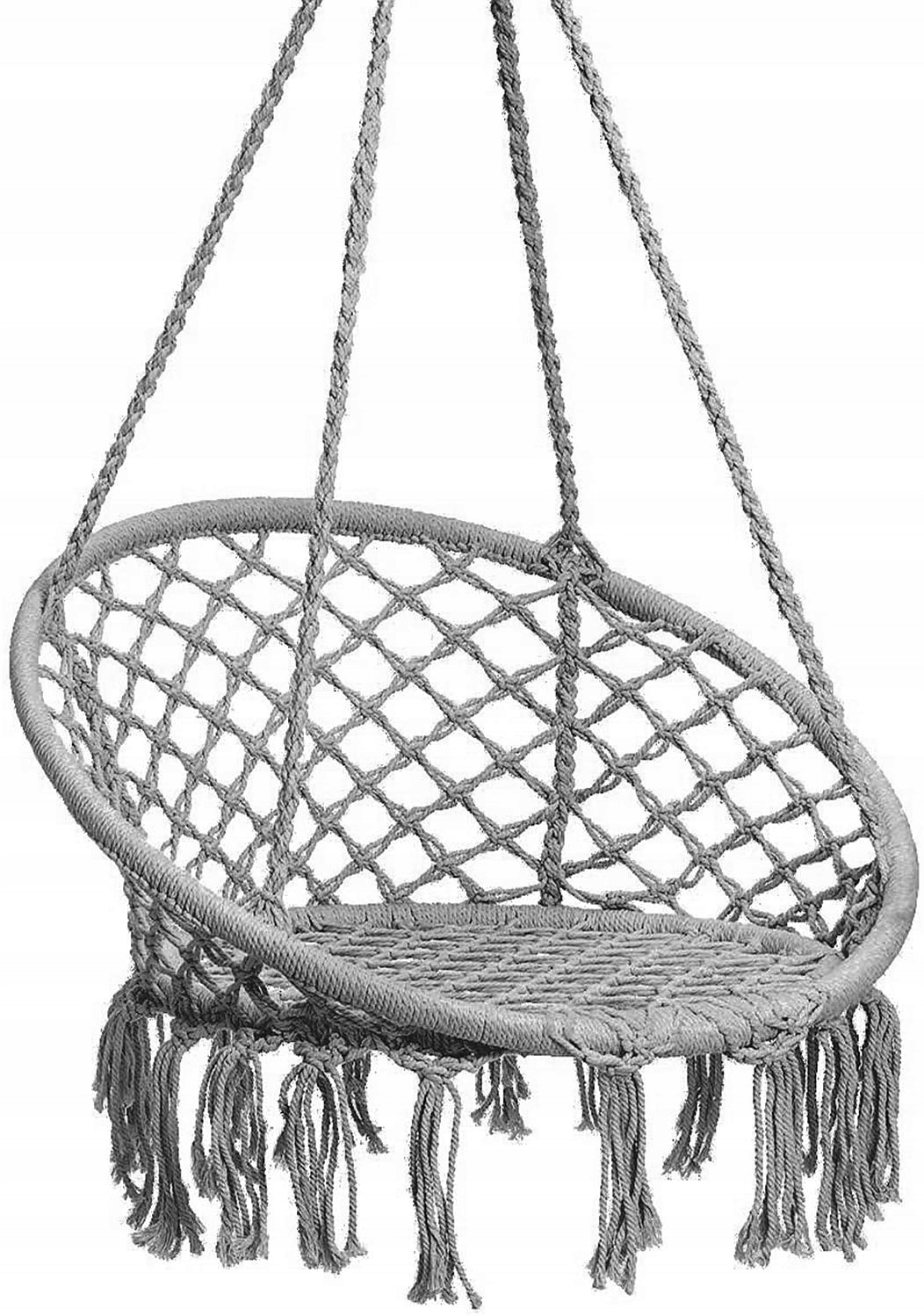 кресло качалка из макраме