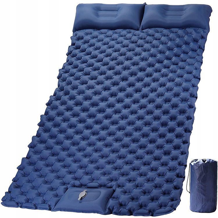 TURYSTYCZNY MATERAC MATA DMUCHANY POMPOWANY MATERAC PODUSZKA POMPKA NOŻNA